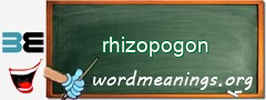 WordMeaning blackboard for rhizopogon